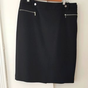 NWOT Calvin Klein Black Pencil Skirt, 12